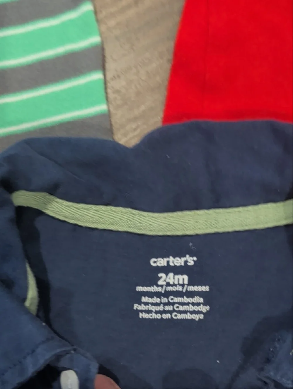 Carter's 24 Months Short Sleeve Onesies Lot Of 3